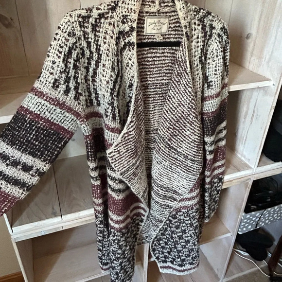 Lucky Brand Open Long Cardigan Sweater Coat - Picture 3 of 12